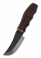 Messer Mit Griff Aus Shishamholz, Ca.20 Cm, Lederscheide