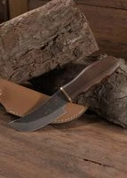 Messer Mit Griff Aus Shishamholz, Ca.20 Cm, Lederscheide 5 Messer Mit Griff Aus Shishamholz, Ca.20 Cm, Lederscheide – Bild 3