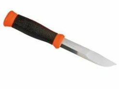 Morakniv Mora Gürtelmesser 2000 Orange, Rostfreier Stahl, Orange/schwarzer Kunststoff-Griff, Kunststoff-Scheide