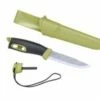 Morakniv Gürtelmesser COMPANION SPARK, Rostfreier Stahl, Grüner TPE-Griff, Feuerstarter, Polymer-Scheide 2 Morakniv Gürtelmesser COMPANION SPARK, Rostfreier Stahl, Grüner TPE-Griff, Feuerstarter, Polymer-Scheide -Morakniv Shop 134610 0