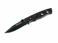 Herbertz Gürtelmesser, AISI 420, Pakkaholz, Lederscheide