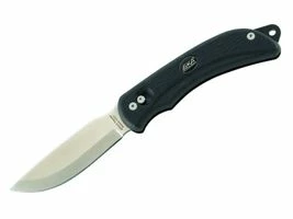 EKA Jagdmesser G3, Stahl 12C27, Swingblade, Schwarzer Kraton-Griff, Fangriemenöse, Cordura-Scheide 10 EKA Jagdmesser G3, Stahl 12C27, Swingblade, Schwarzer Kraton-Griff, Fangriemenöse, Cordura-Scheide – Bild 8