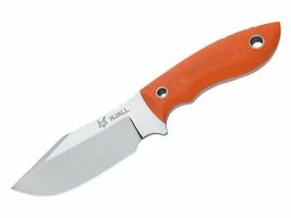 Fox Gürtelmesser Njall, Stahl N690Co, Full Tang, G10-Griffschalen, Orange, Lederscheide 3 Fox Gürtelmesser Njall, Stahl N690Co, Full Tang, G10-Griffschalen, Orange, Lederscheide