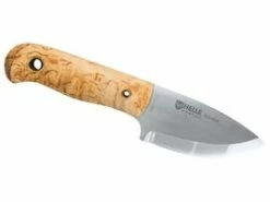 Helle Outdoormesser Utvaer, Stahl Sandvik 12C27, Rostfrei, Maserbirke-/Vulkanfiber-Griff, Schlagdorn, Lederscheide 19 Helle Outdoormesser Utvaer, Stahl Sandvik 12C27, Rostfrei, Maserbirke-/Vulkanfiber-Griff, Schlagdorn, Lederscheide -Morakniv Shop 163307 0