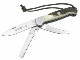 Puma IP Trapper Stag, Jagdmesser, 440C, Hirschhorn, Neusilber 10 Puma IP Trapper Stag, Jagdmesser, 440C, Hirschhorn, Neusilber – Bild 8