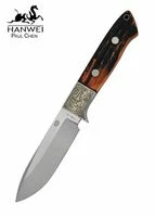 Chital Messer Mit Drop-Point-Klinge Und Hirschhorngriff 5 Chital Messer Mit Drop-Point-Klinge Und Hirschhorngriff – Bild 3