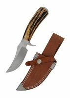 Blesbok Messer Mit Trailing-Point-Klinge Und Hirschhorngriff